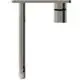 Wand-Waschtischarmatur in Silber mit runder Auslauföffnung. Ideal Standard Produkt, geeignet für moderne Badezimmergestaltungen.